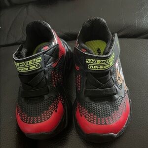 Skechers Kids' Black and Red Sneakers